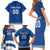 Custom Greece Football Family Matching Short Sleeve Bodycon Dress and Hawaiian Shirt Go Champions Ethniki LT18