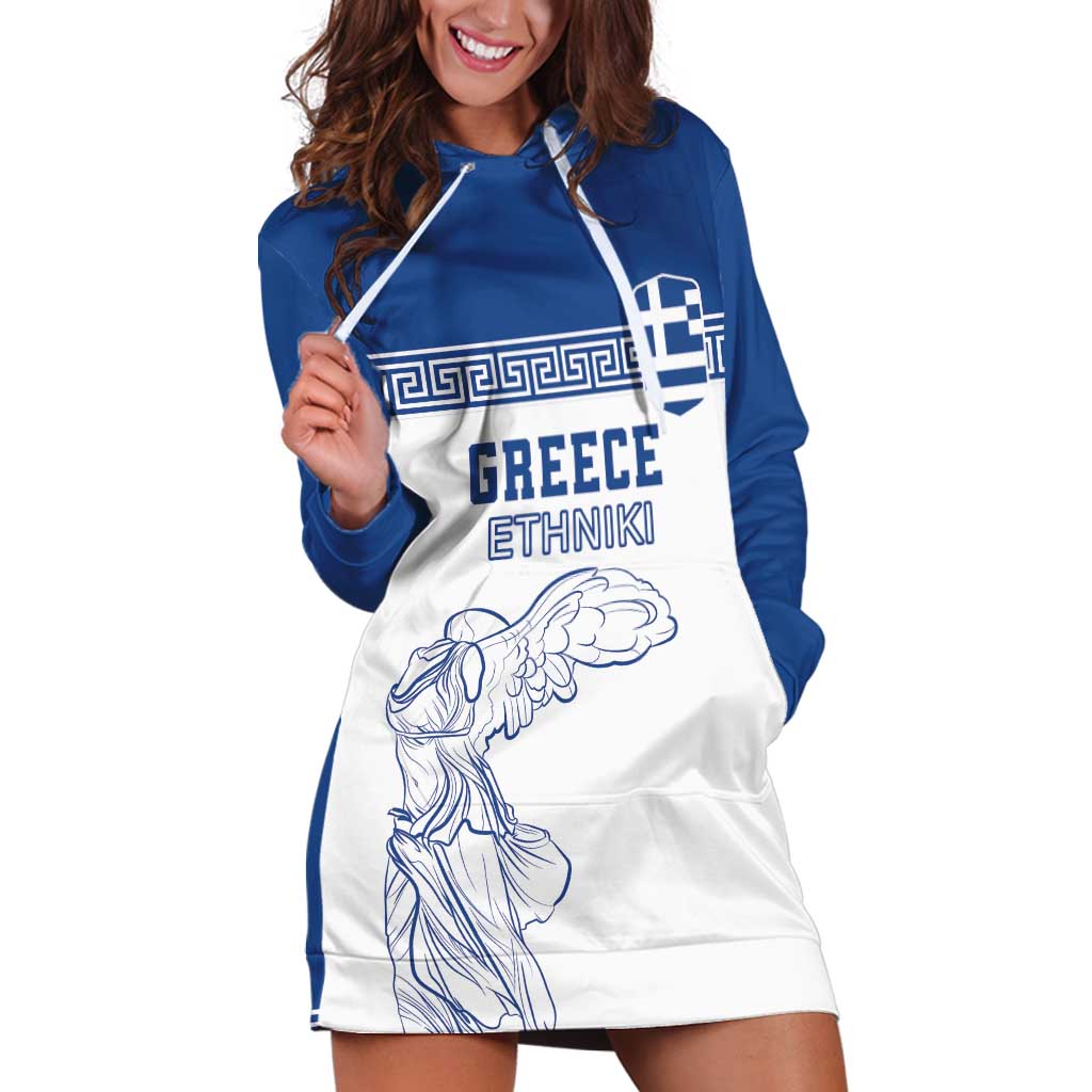 Custom Greece Football Hoodie Dress Go Champions Ethniki LT18