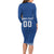 Custom Greece Football Long Sleeve Bodycon Dress Go Champions Ethniki LT18