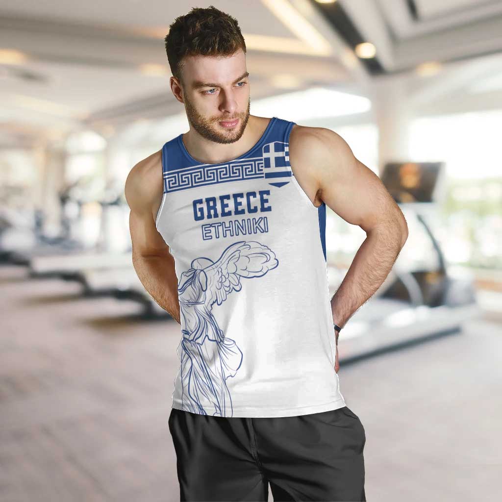 Custom Greece Football Men Tank Top Go Champions Ethniki LT18