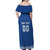 Custom Greece Football Off Shoulder Maxi Dress Go Champions Ethniki LT18