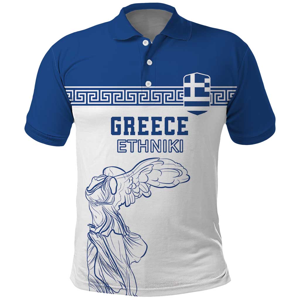 Custom Greece Football Polo Shirt Go Champions Ethniki LT18