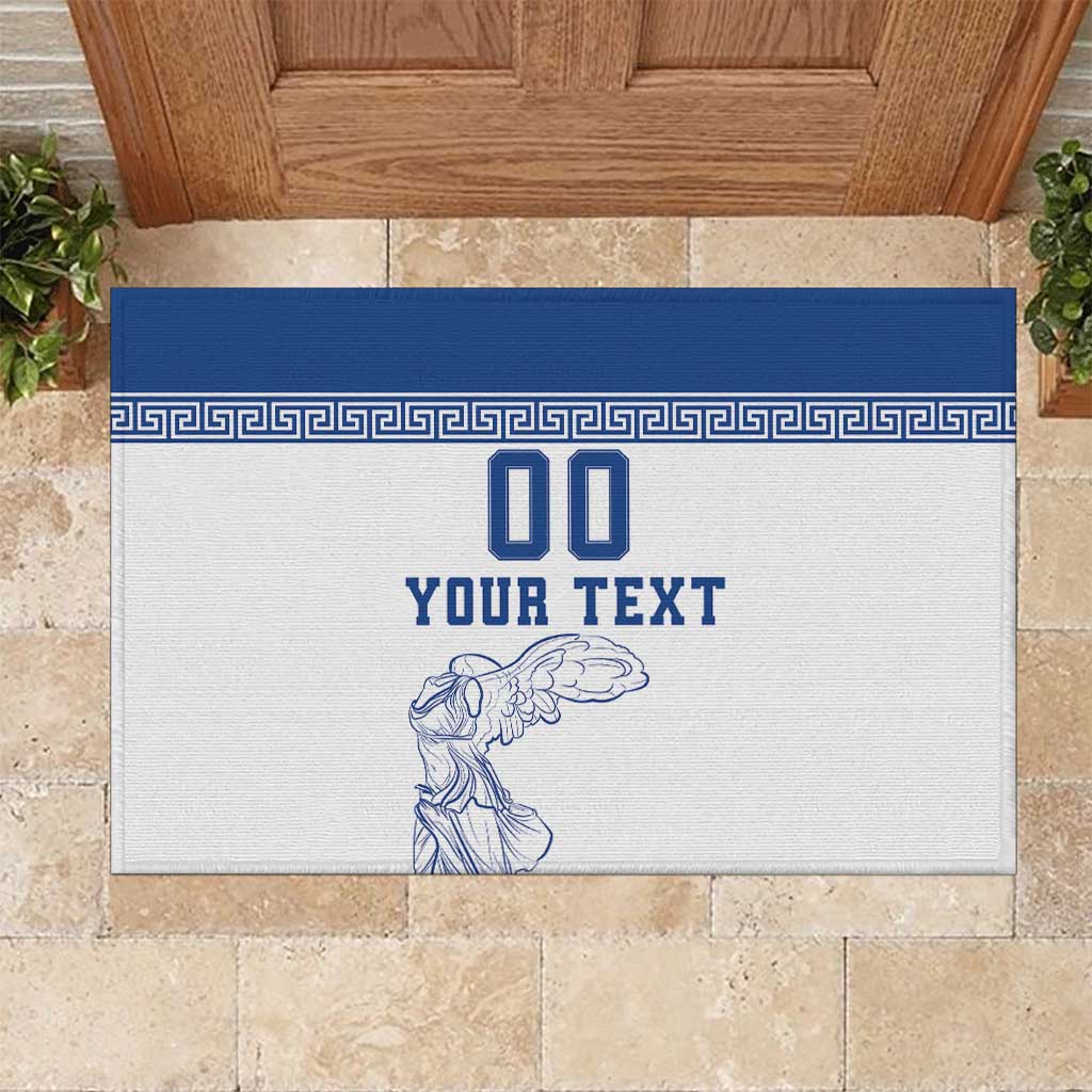 Custom Greece Football Rubber Doormat Go Champions Ethniki LT18