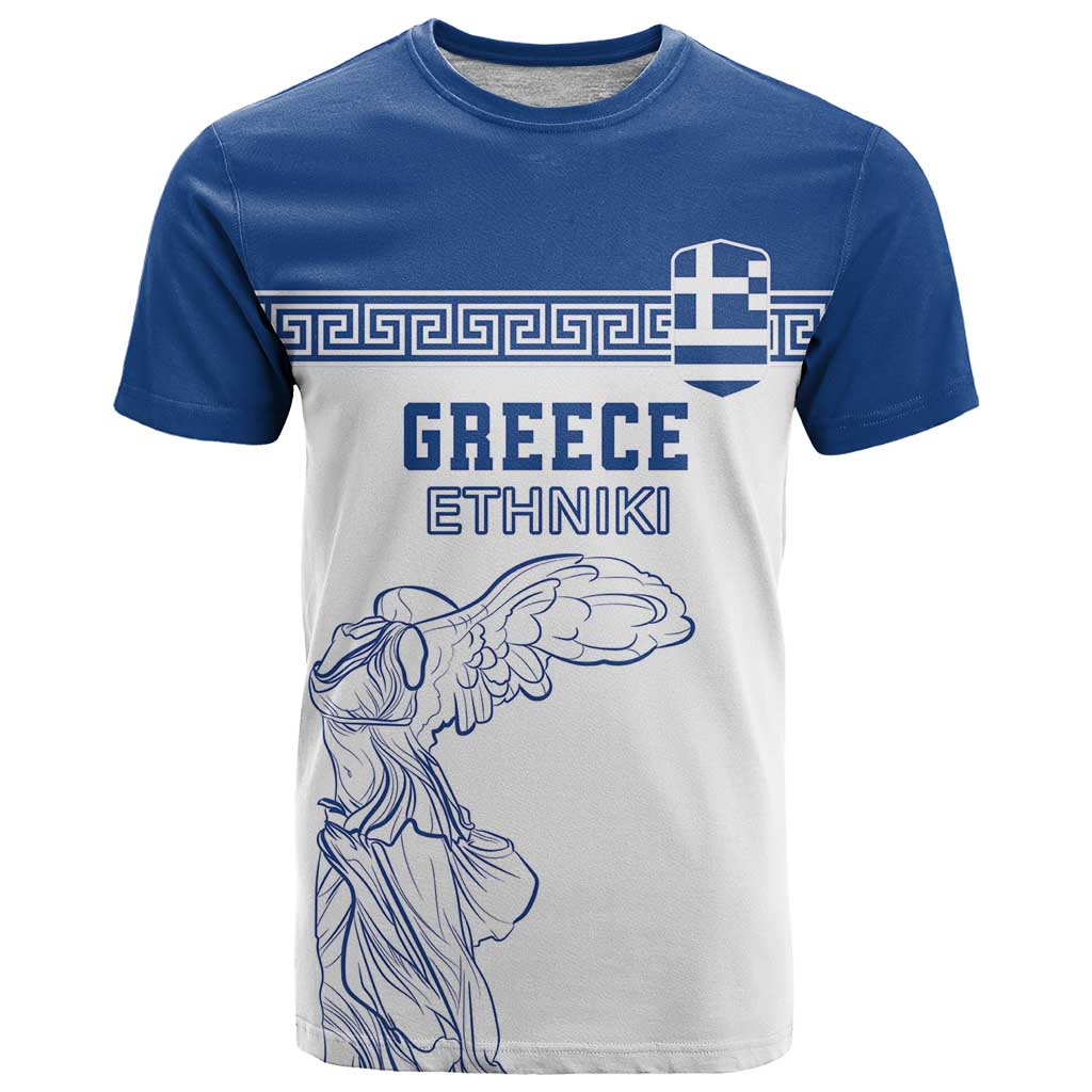 Custom Greece Football T Shirt Go Champions Ethniki LT18