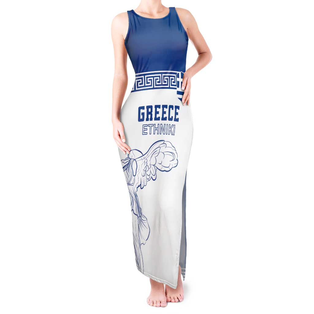 Custom Greece Football Tank Maxi Dress Go Champions Ethniki LT18