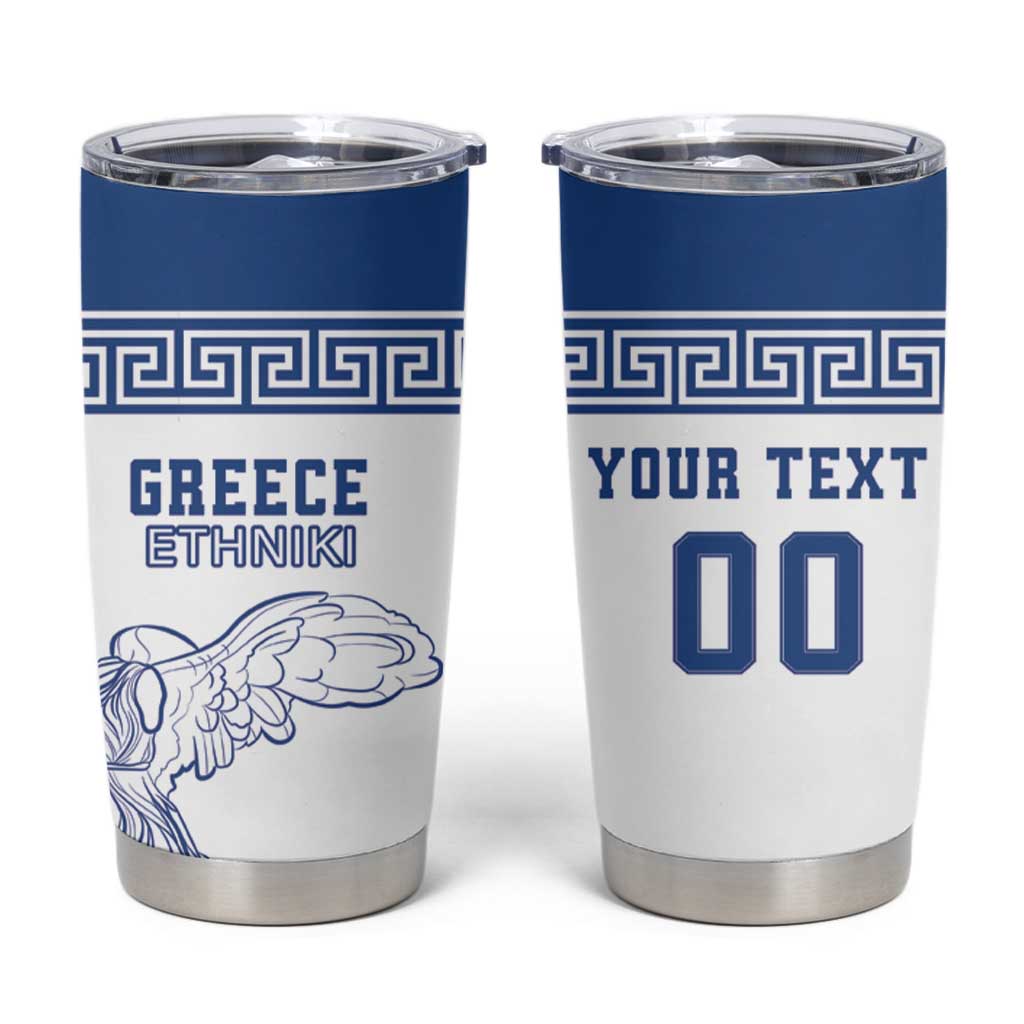 Custom Greece Football Tumbler Cup Go Champions Ethniki LT18