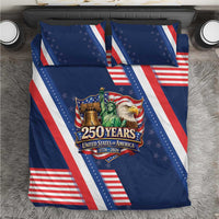 America 250th Anniversary Bedding Set USA 1776-2026 Patriotic Eagle