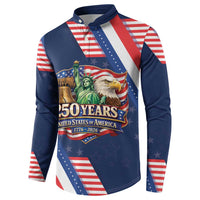 America 250th Anniversary Button Sweatshirt USA 1776-2026 Patriotic Eagle