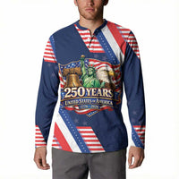 America 250th Anniversary Button Sweatshirt USA 1776-2026 Patriotic Eagle