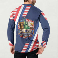 America 250th Anniversary Button Sweatshirt USA 1776-2026 Patriotic Eagle