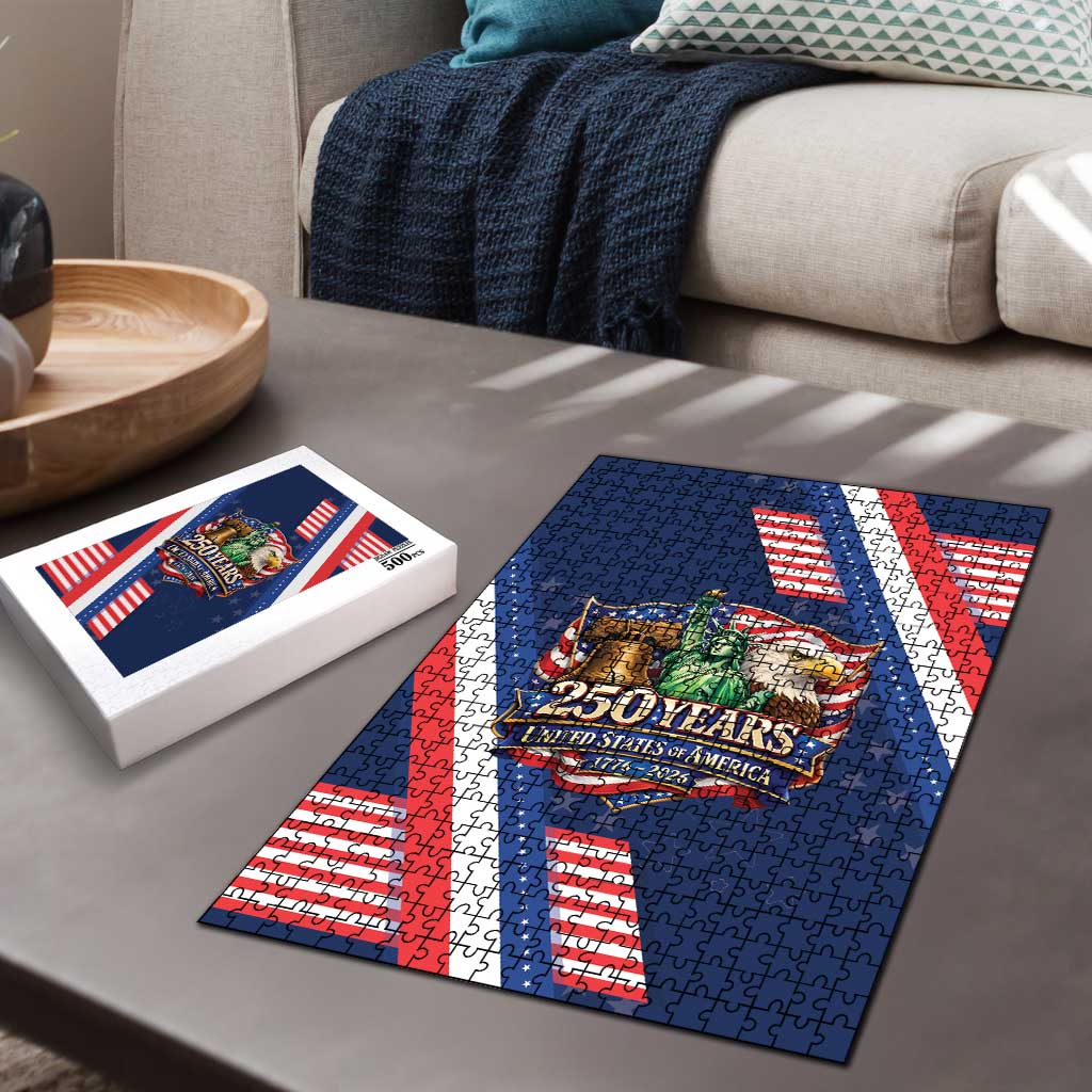 America 250th Anniversary Puzzle USA 1776-2026 Patriotic Eagle