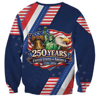 America 250th Anniversary Sweatshirt USA 1776-2026 Patriotic Eagle