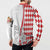 Monaco Deo Juvante Button Sweatshirt Lozenge Flag Style