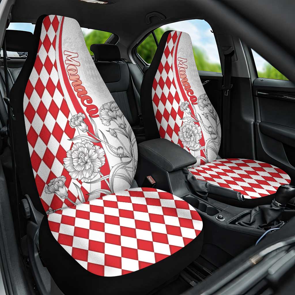 Monaco Deo Juvante Car Seat Cover Lozenge Flag Style