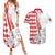 Monaco Deo Juvante Couples Matching Summer Maxi Dress and Hawaiian Shirt Lozenge Flag Style