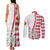 Monaco Deo Juvante Couples Matching Tank Maxi Dress and Long Sleeve Button Shirt Lozenge Flag Style