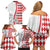 Monaco Deo Juvante Family Matching Off Shoulder Short Dress and Hawaiian Shirt Lozenge Flag Style