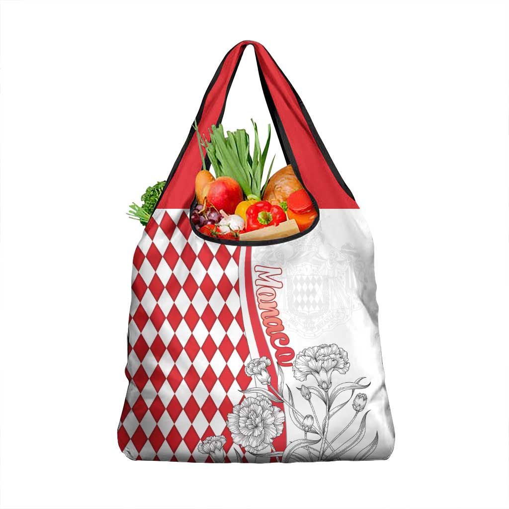 Monaco Deo Juvante Grocery Bag Lozenge Flag Style