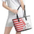 Monaco Deo Juvante Leather Tote Bag Lozenge Flag Style