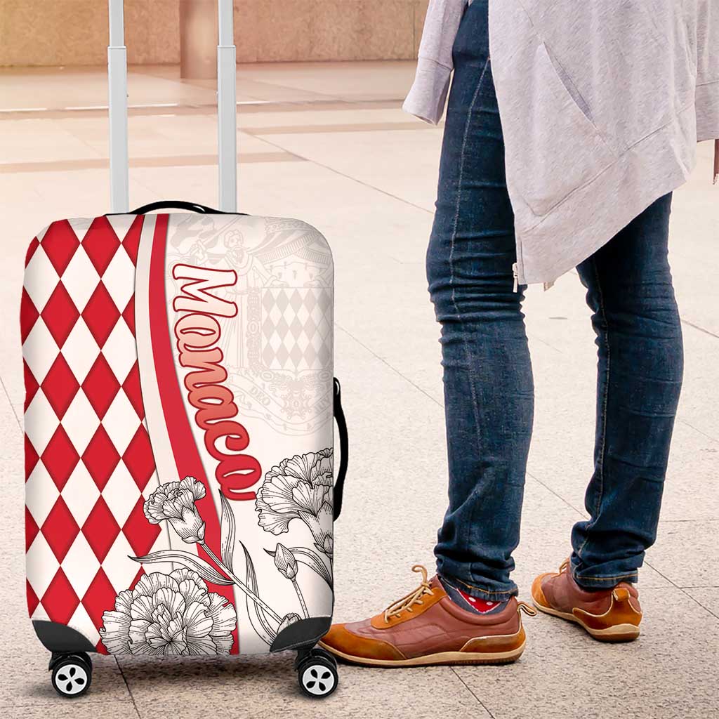 Monaco Deo Juvante Luggage Cover Lozenge Flag Style