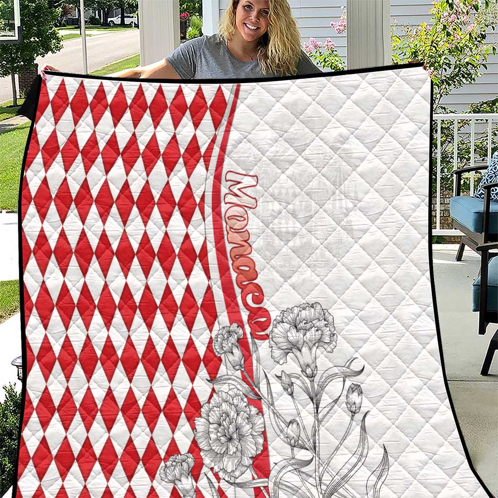 Monaco Deo Juvante Quilt Lozenge Flag Style