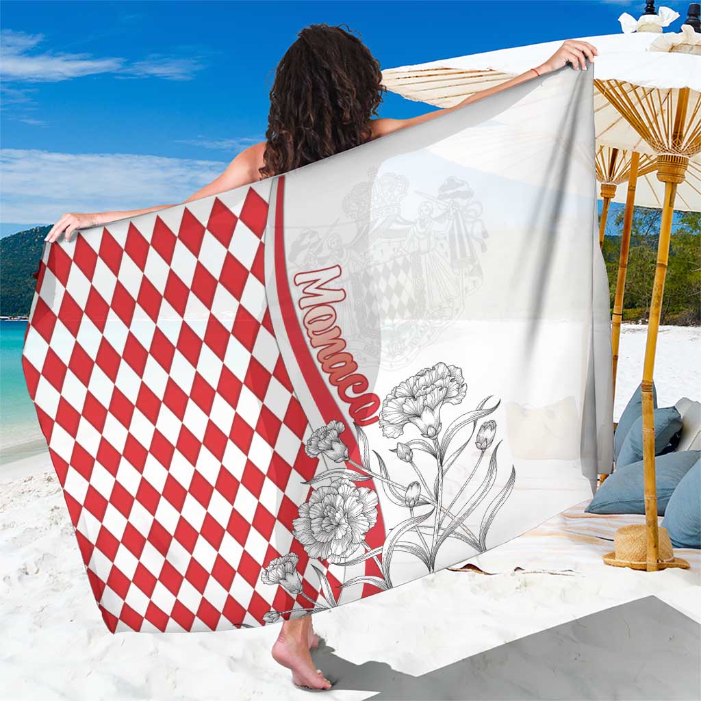 Monaco Deo Juvante Sarong Lozenge Flag Style