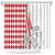 Monaco Deo Juvante Shower Curtain Lozenge Flag Style