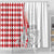 Monaco Deo Juvante Shower Curtain Lozenge Flag Style