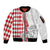 Monaco Deo Juvante Sleeve Zip Bomber Jacket Lozenge Flag Style