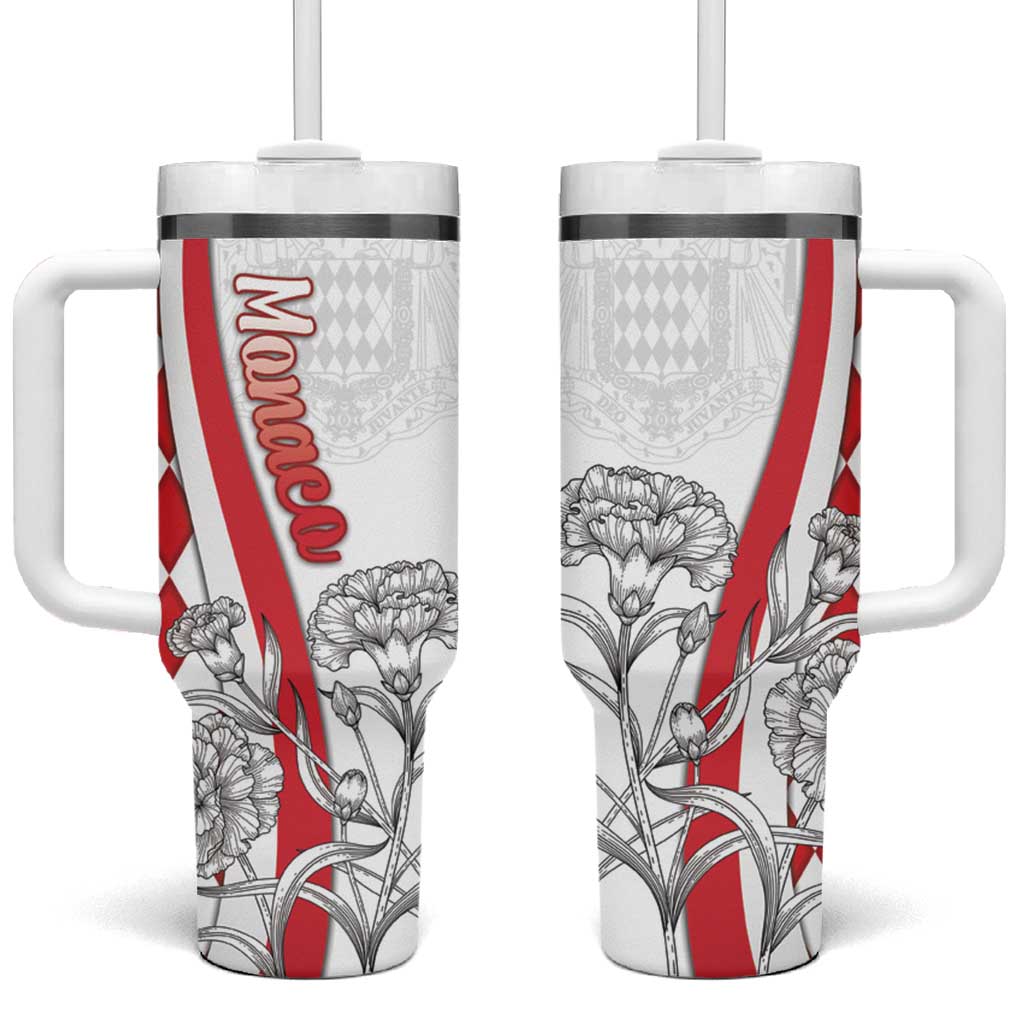 Monaco Deo Juvante Tumbler With Handle Lozenge Flag Style