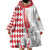 Monaco Deo Juvante Wearable Blanket Hoodie Lozenge Flag Style