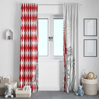 Monaco Deo Juvante Window Curtain Lozenge Flag Style