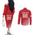 Custom Monaco Football Couples Matching Off The Shoulder Long Sleeve Dress and Long Sleeve Button Shirt Go Champion 2025