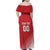 Custom Monaco Football Family Matching Off Shoulder Maxi Dress and Hawaiian Shirt Go Champion 2025