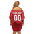 Custom Monaco Football Family Matching Off Shoulder Short Dress and Hawaiian Shirt Go Champion 2025