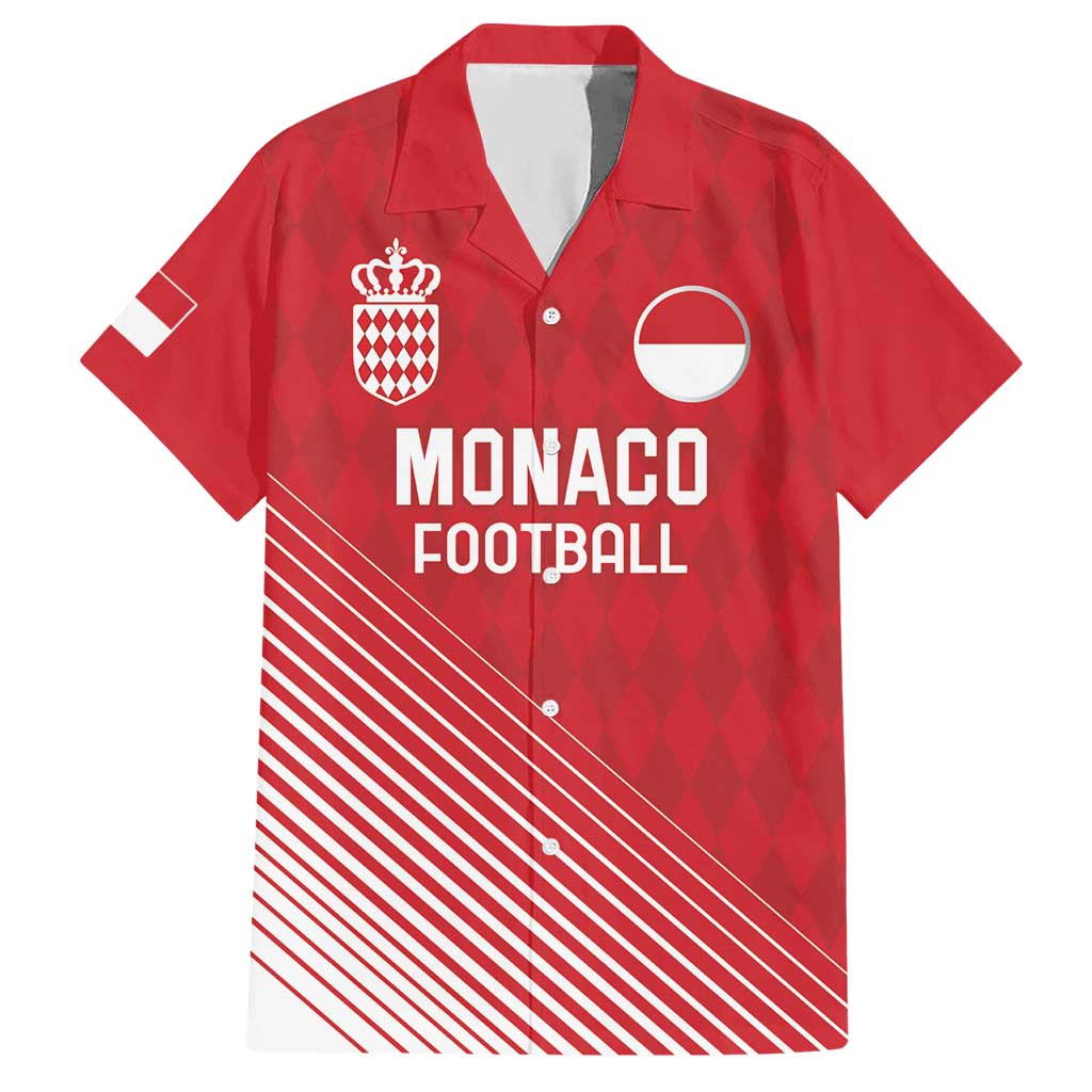 Custom Monaco Football Hawaiian Shirt Go Champion 2025