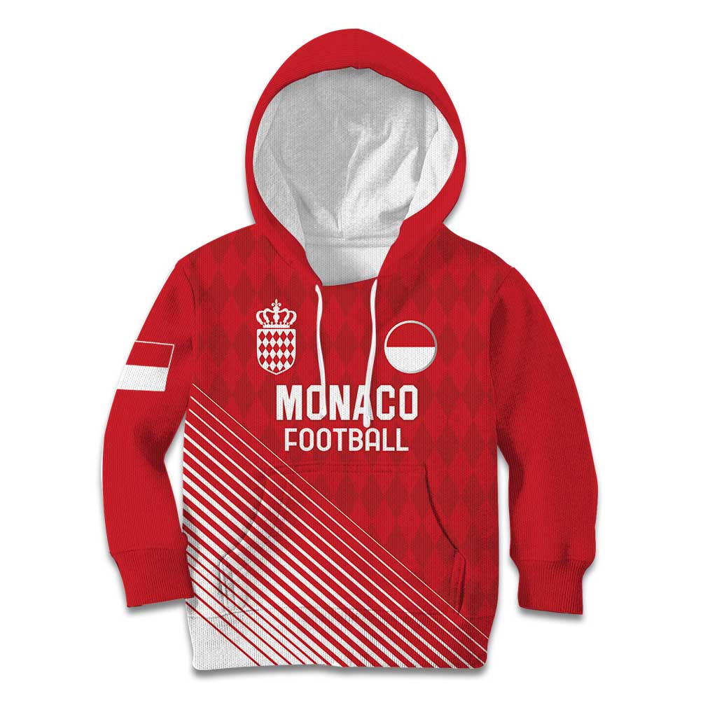 Custom Monaco Football Kid Hoodie Go Champion 2025