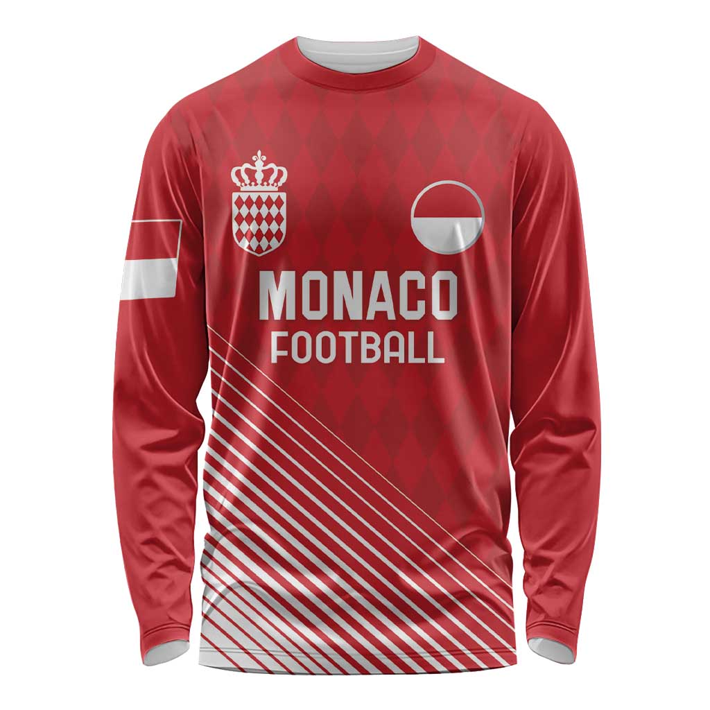 Custom Monaco Football Long Sleeve Shirt Go Champion 2025