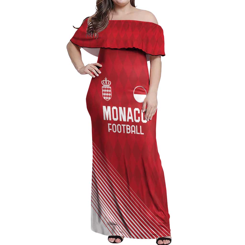 Custom Monaco Football Off Shoulder Maxi Dress Go Champion 2025