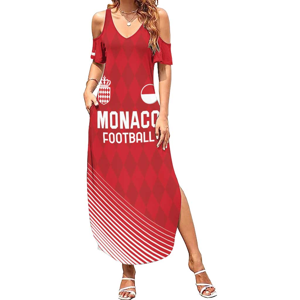 Custom Monaco Football Summer Maxi Dress Go Champion 2025