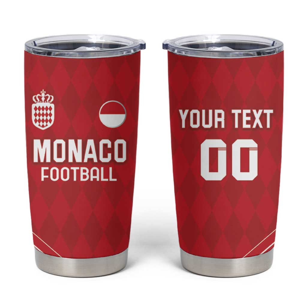 Custom Monaco Football Tumbler Cup Go Champion 2025