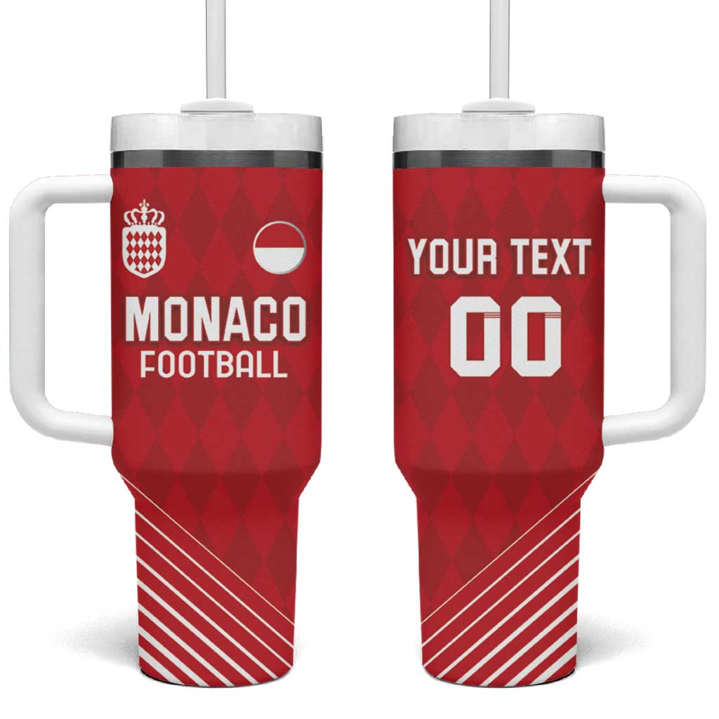 Custom Monaco Football Tumbler With Handle Go Champion 2025