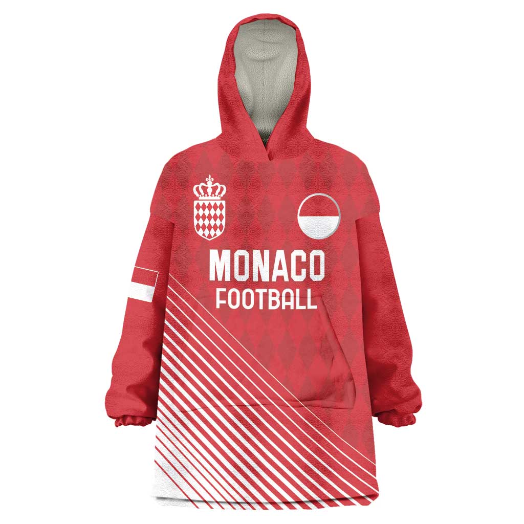 Custom Monaco Football Wearable Blanket Hoodie Go Champion 2025