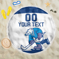 Custom Norway Hockey Beach Blanket Norge Polar Bears