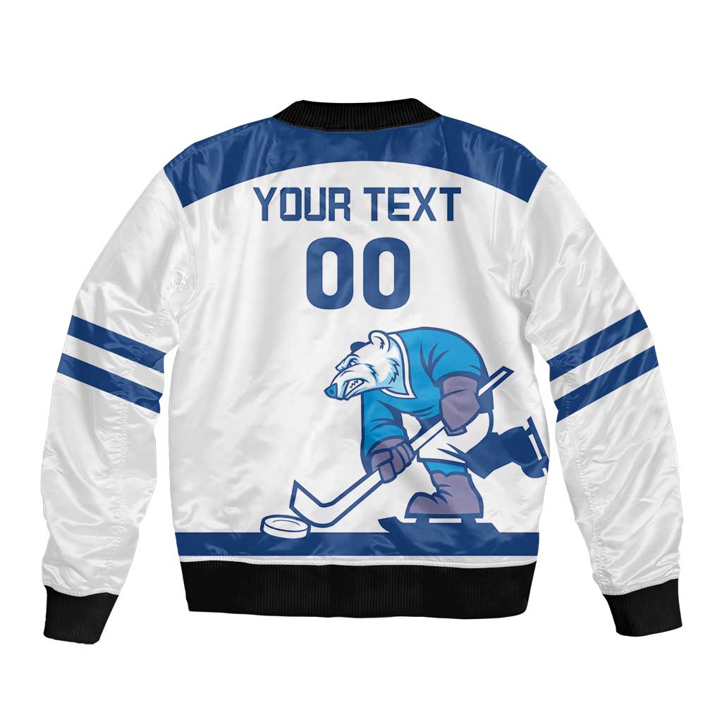 Custom Norway Hockey Bomber Jacket Norge Polar Bears