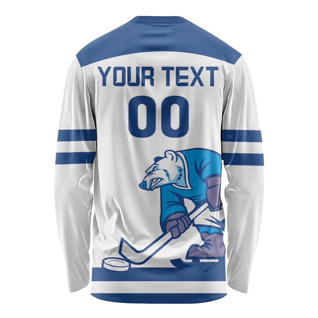 Custom Norway Hockey Long Sleeve Shirt Norge Polar Bears