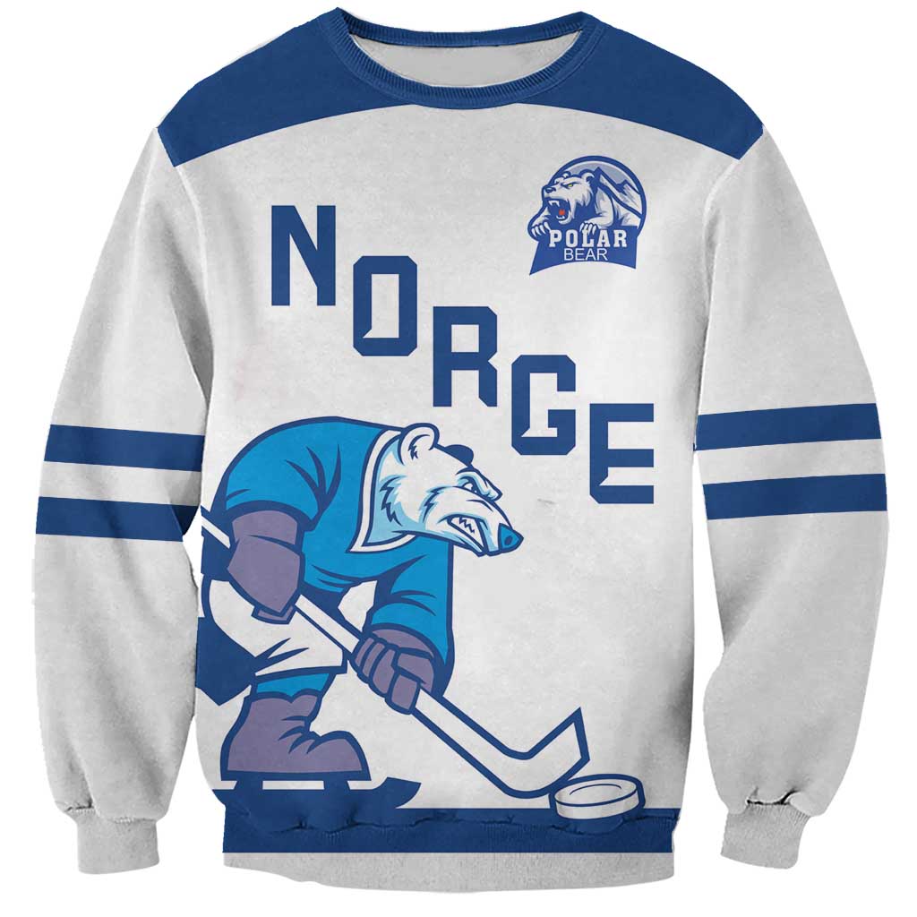 Custom Norway Hockey Sweatshirt Norge Polar Bears