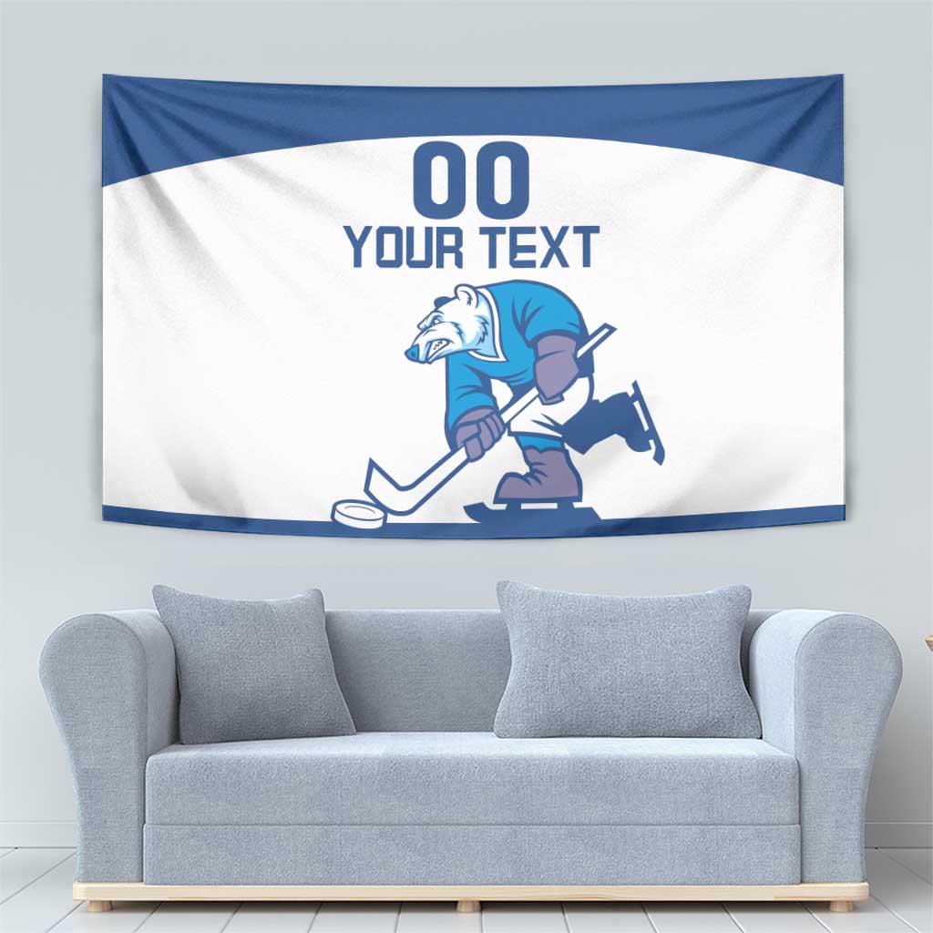 Custom Norway Hockey Tapestry Norge Polar Bears