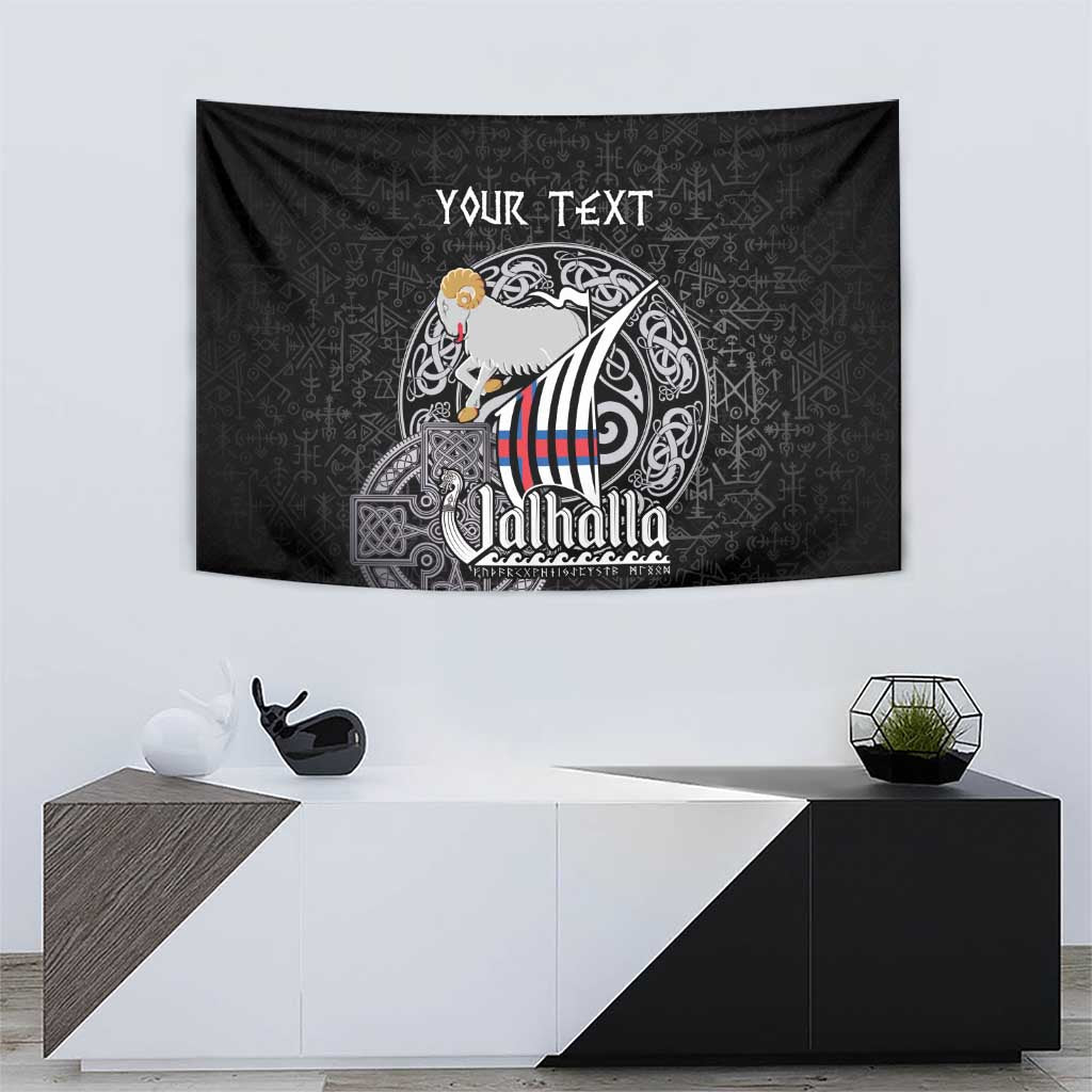 Personalized Viking Faroe Islands Tapestry Valhalla Viking Pattern
