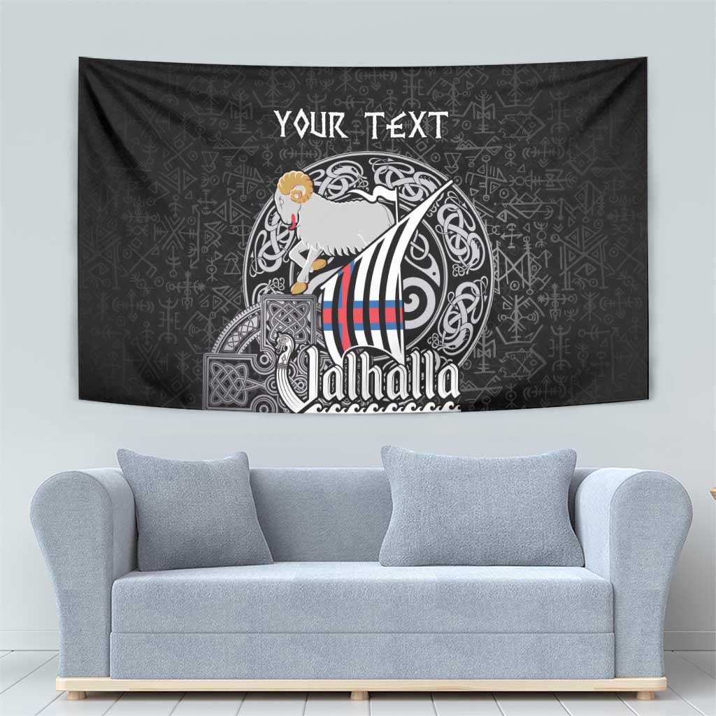 Personalized Viking Faroe Islands Tapestry Valhalla Viking Pattern